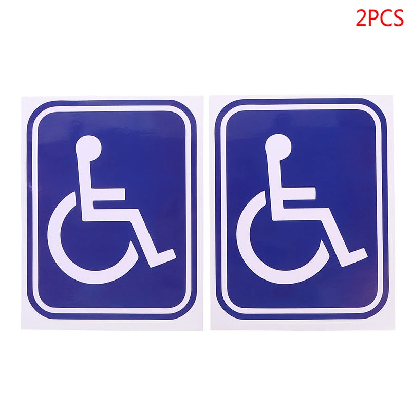 Disabled Mobility Parking Decal – PVC Universal Sticker for Accessible Vehicles