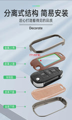 Zinc Alloy Car Key Case – Protective Shell for Peugeot Models