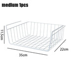 Metal Hanging Storage Basket – Multipurpose Organizer for Kitchen and Desk