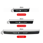 Carbon Fiber Door Sill Stickers – Protective Threshold Decals for Volkswagen