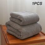 Bamboo Charcoal Coral Velvet Bath Towel – Super Absorbent for Daily Bathroom Use
