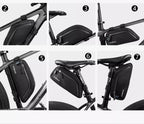 Waterproof Bike Top Tube Bag – Cycling Storage for Mountain and Road Bikes