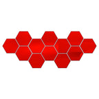 Hexagon Acrylic 3D Mirror Wall Stickers – Self-Adhesive Decor for Home