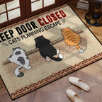 Cat Pattern Door Mat – Non-Slip Floor Rug for Bedroom and Entrance