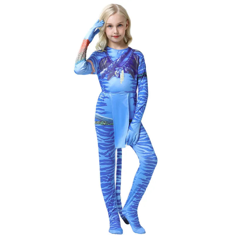 Avatar Alien Bodysuit – The Way of Water Jumpsuit for Halloween Cosplay