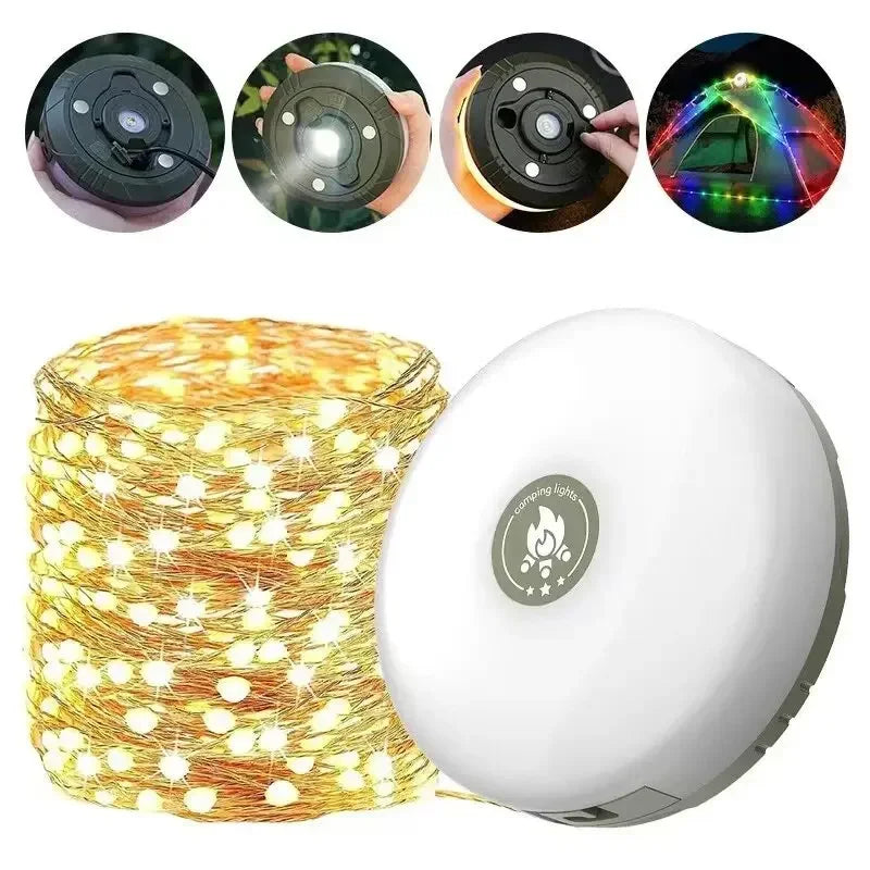 Waterproof LED Camping Strip Light – 10M Atmosphere Belt for Outdoor Decor
