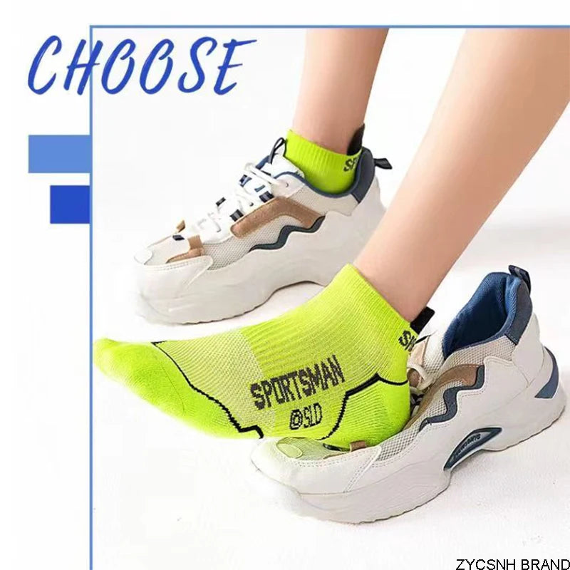 Breathable Cotton Ankle Socks – Lightweight Athletic Footwear for Summer Sports