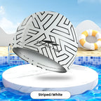 Waterproof PU Swimming Cap – Unisex Adult Professional Hat for Lap Training