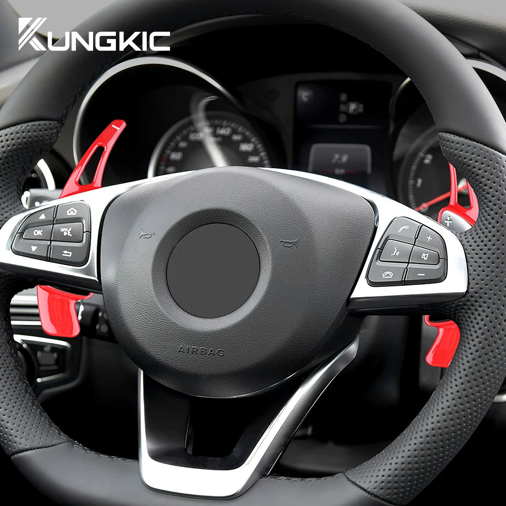 Carbon Fiber Steering Wheel Shift Paddles – Extended Shifters for Mercedes