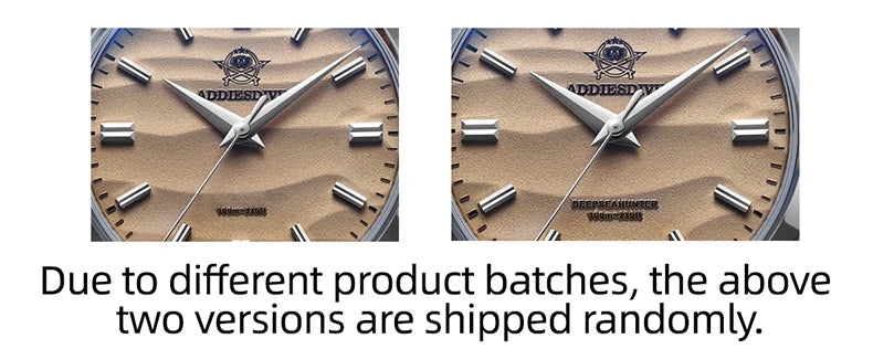 ADDIESDIVE 36mm Quartz Watch – Stainless Steel Sand Dial for Everyday Wear