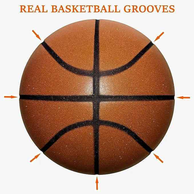 Silent Foam Basketball – Indoor Dribbling Training Ball for Kids and Adults
