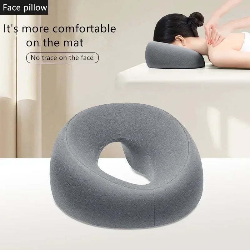 Memory Foam Face Down Pillow – Ergonomic Nap Rest for Office and Massage