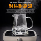 Glass Tea Infuser Pot – Heat Resistant Square Kettle for Loose Leaf Brewing