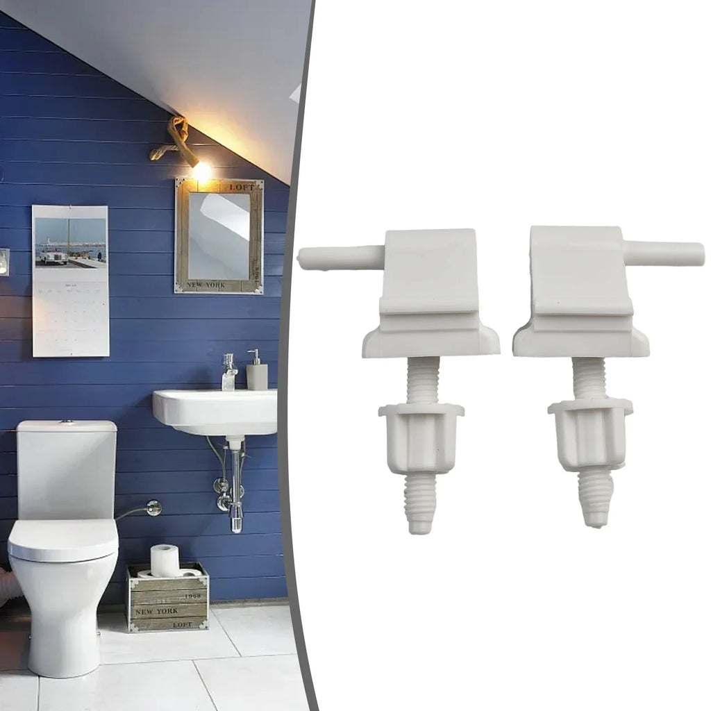 Toilet Seat Hinge Replacement Kit – Universal Fixing Screws for Repairs