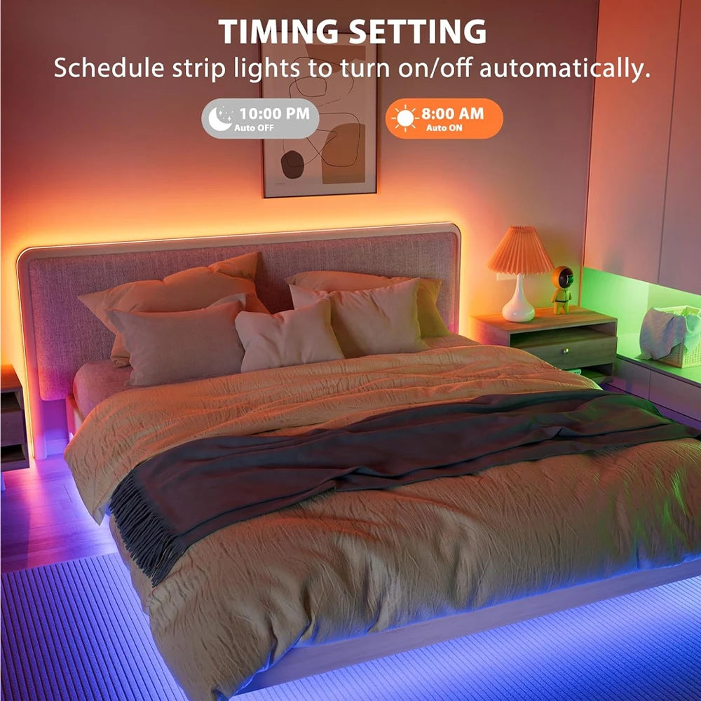 Addressable RGBIC COB LED Strip – Dream Color Lighting for Home Decor