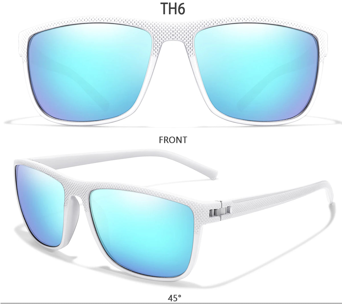 Polarized Cycling Sunglasses – UV400 Square Eyewear for Outdoor Sports