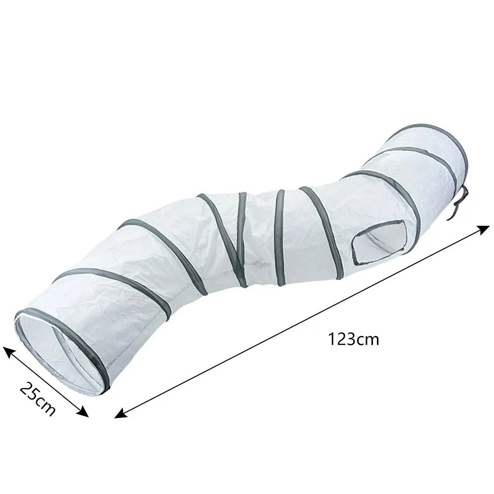 Collapsible Cat Tunnel – Interactive Play Tube for Indoor Pet Exercise
