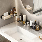 Aluminum Bathroom Wall Shelf – Punch-Free Storage for Kitchen and Toilet