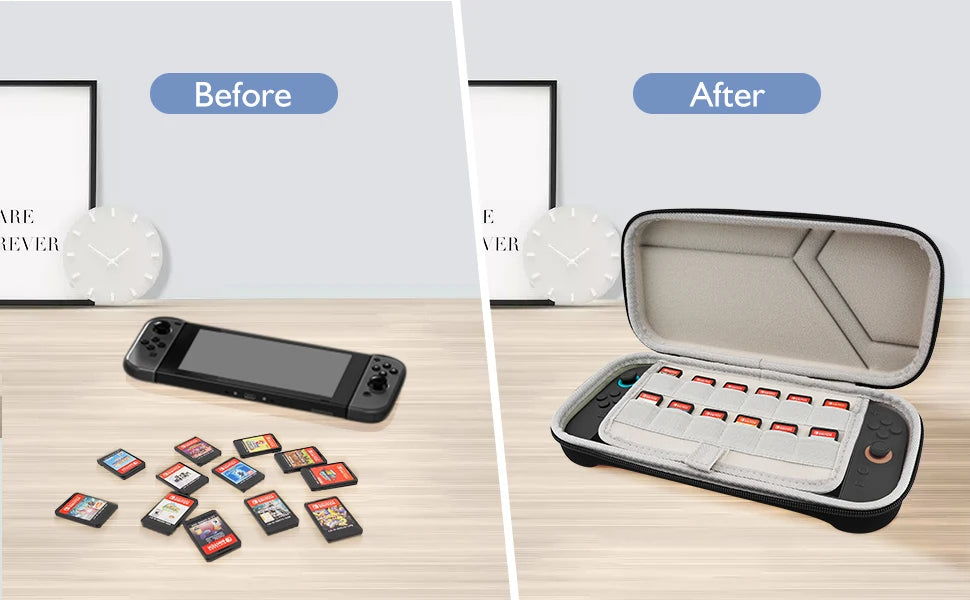 Shockproof Carrying Case – Hard Shell Storage for Nintendo Switch Consoles