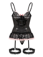 Lace Ruffle Bodycon Dress Set – 3 Piece Sexy Outfit for Music Festivals