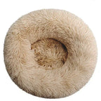 Plush Round Pet Bed – Soft Warm Nest for Large and Medium Dogs or Cats