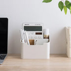 Multi-Function Desk Organizer – Remote and Tissue Storage for Home Office