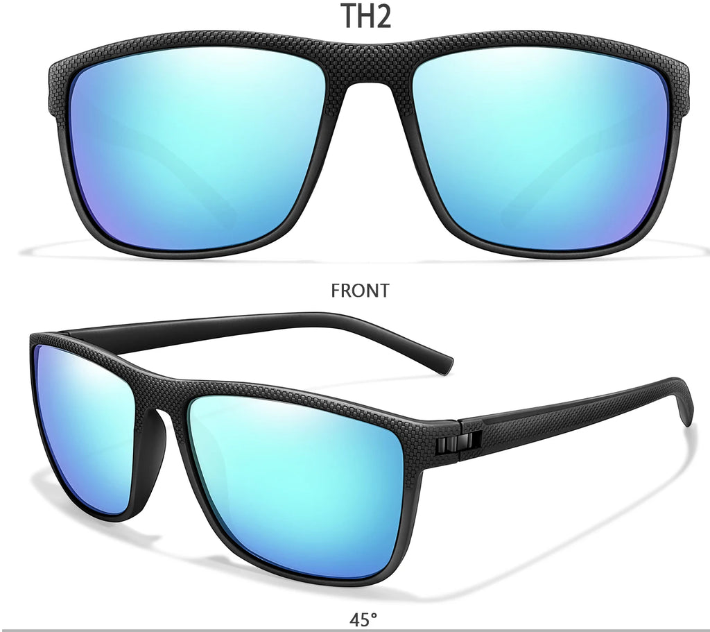 Polarized Cycling Sunglasses – UV400 Square Eyewear for Outdoor Sports