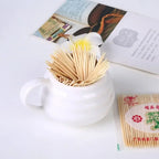 Natural Bamboo Toothpicks – Sturdy Wood Dental Picks for Home and Restaurant
