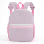 Seersucker Striped Backpack – Classic Kids Book Bag for Preschool