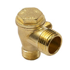Air Compressor Check Valve – 3-Port Male Thread Connector for Pneumatic Systems