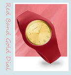 Silicone Quartz Wristwatch – Lightweight Sport Clock for Students