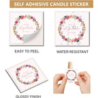 Floral Lip Balm Labels – Self-Adhesive Stickers for Homemade Cosmetics