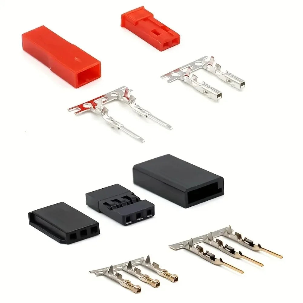 JST Connector Kit – Male and Female Jumper Plugs for RC Servo Electronics