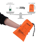 3-in-1 Waterproof Rain Poncho – Hooded Rainwear for Camping and Hiking