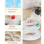 Interactive Cat Toy Set – Turntable and Tunnel for Indoor Exercise
