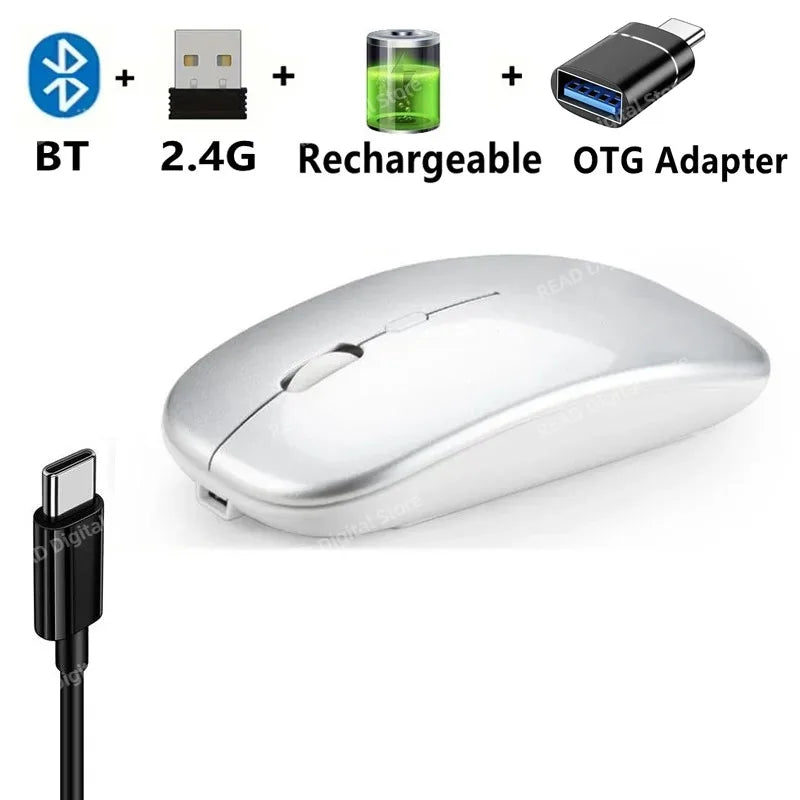 Wireless Gaming Mouse – Dual Mode Ergonomic Rechargeable for PC Laptop Mac