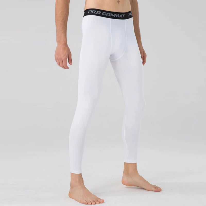 Mens Compression Tights – Moisture Wicking Baselayer for Athletic Workout