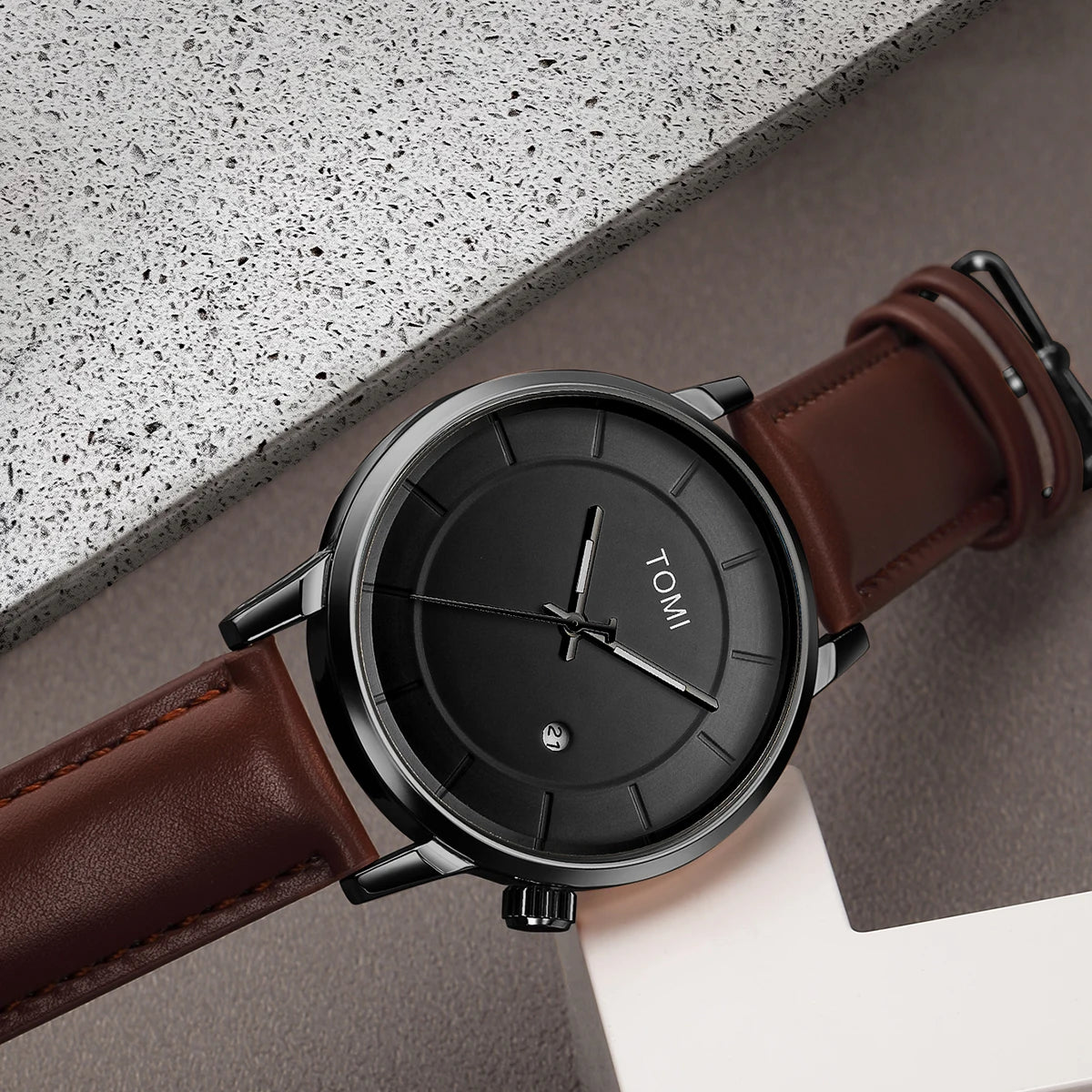Luxury Quartz Watch and Glasses Set – Fashion Accessory Gift for Men