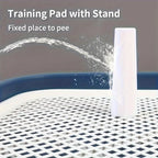 Plastic Dog Potty Tray – Removable Mesh Grid for Indoor House Training