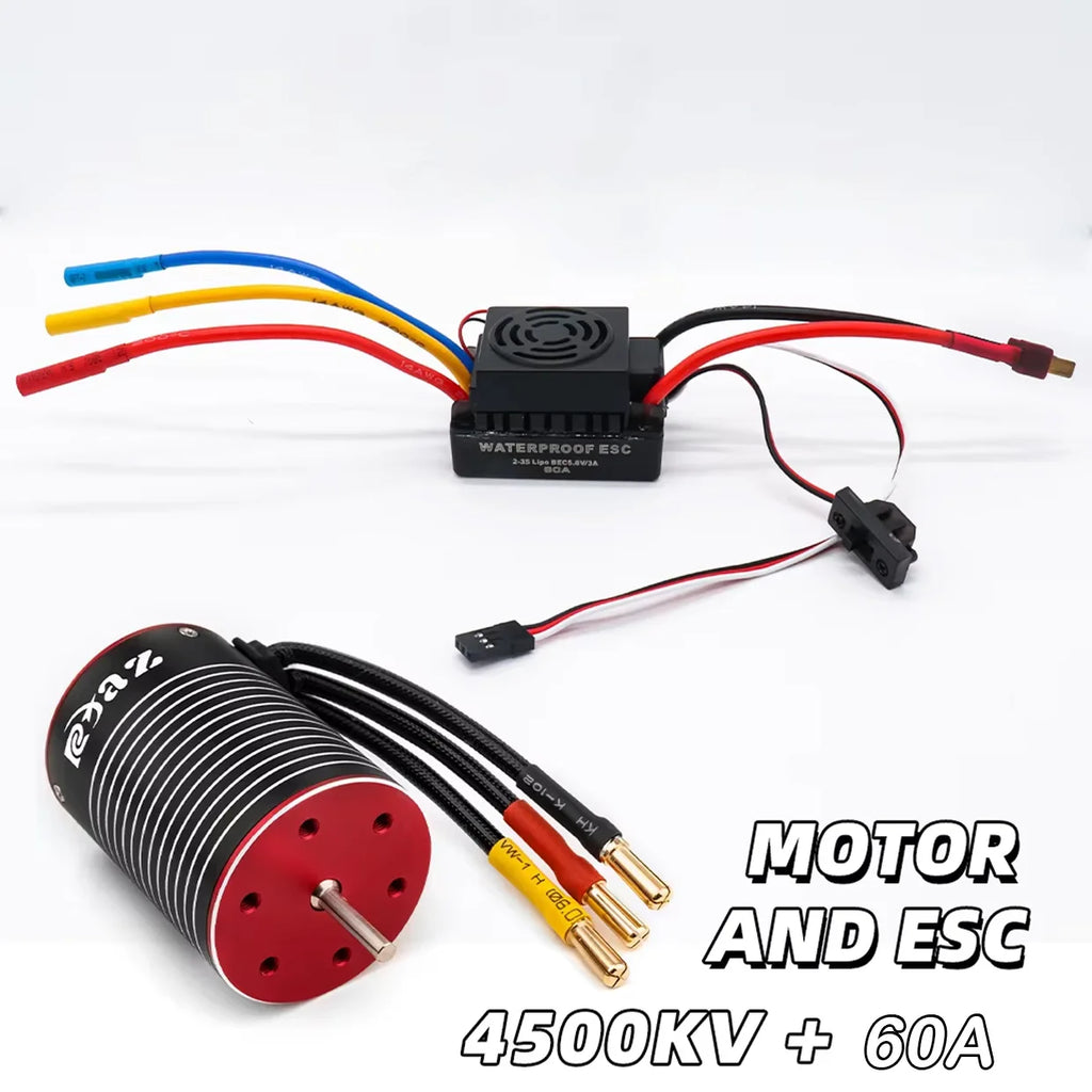 3650 Brushless Motor – Performance Upgrade for 1/10 Scale RC Crawler Trucks