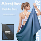 Quick-Drying Microfiber Sports Towel – Compact Travel Gear for Gym and Camping