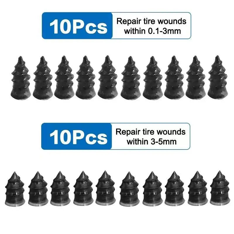 Vacuum Tyre Repair Nails – Tubeless Puncture Screws for Car and Motorcycle
