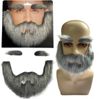 Handmade Mustache and Beard Set – Realistic Costume Props for Halloween Cosplay