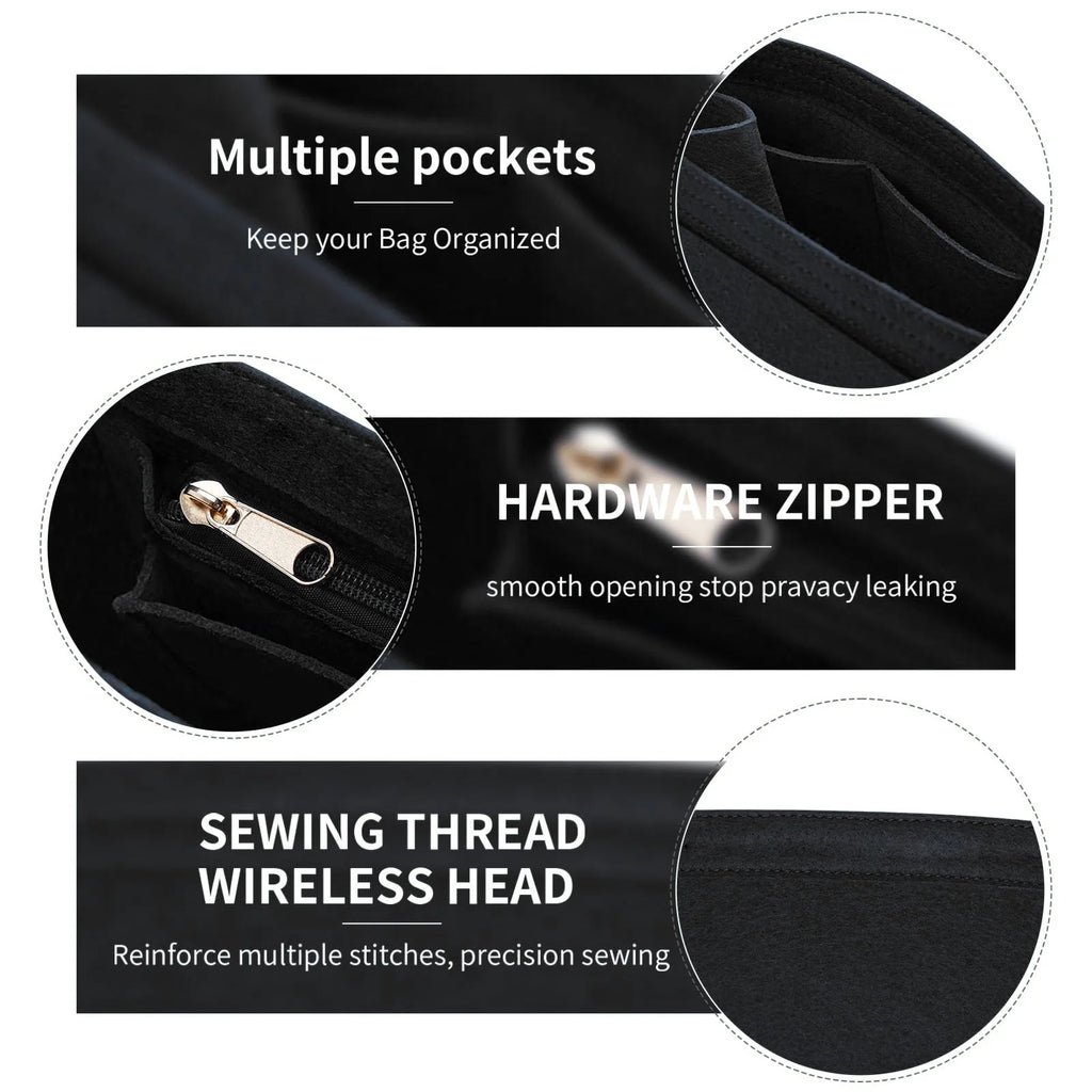Felt Purse Organizer Insert – Multi-Size Handbag Shaper for Women