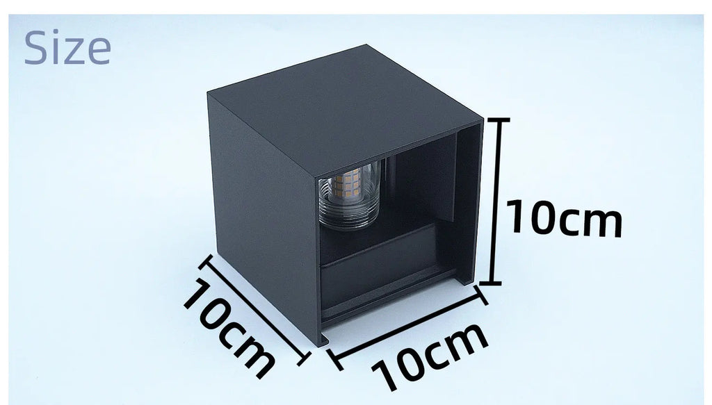 Modern Aluminum LED Wall Lamp – Waterproof IP65 Light for Indoor Outdoor Decor