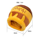 Semi-Closed Cat Bed – Soft Warm Plush Kennel for Winter Pet Comfort