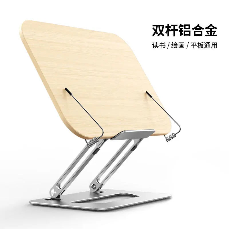 Aluminum Foldable Reading Stand – Adjustable Holder for Laptops and Books