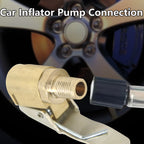 Brass Tire Inflator Chuck – 8mm Clip-On Air Pump Adapter for Vehicle Repair