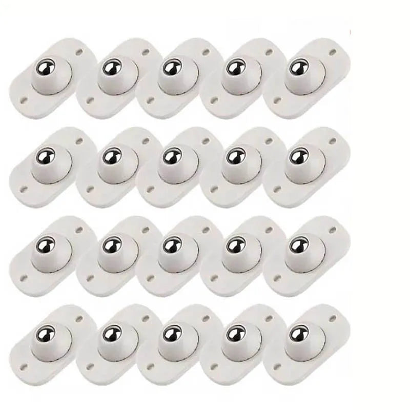 Mini Stainless Steel Swivel Wheels – 360 Degree Adhesive Casters for Furniture