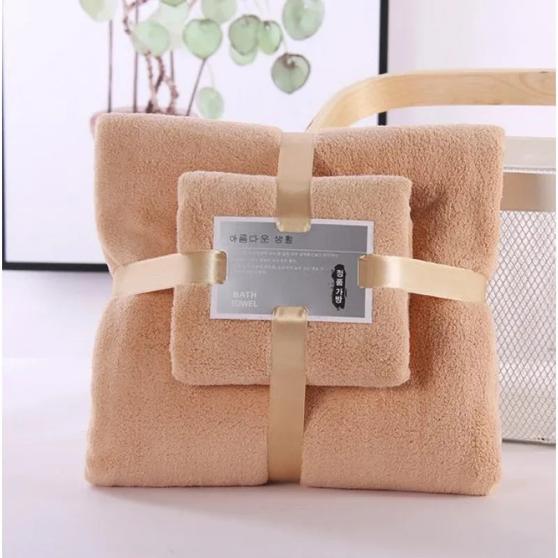 Coral Velvet Bath Towels – Super Soft Absorbent Fabric for Hotel and Spa Use